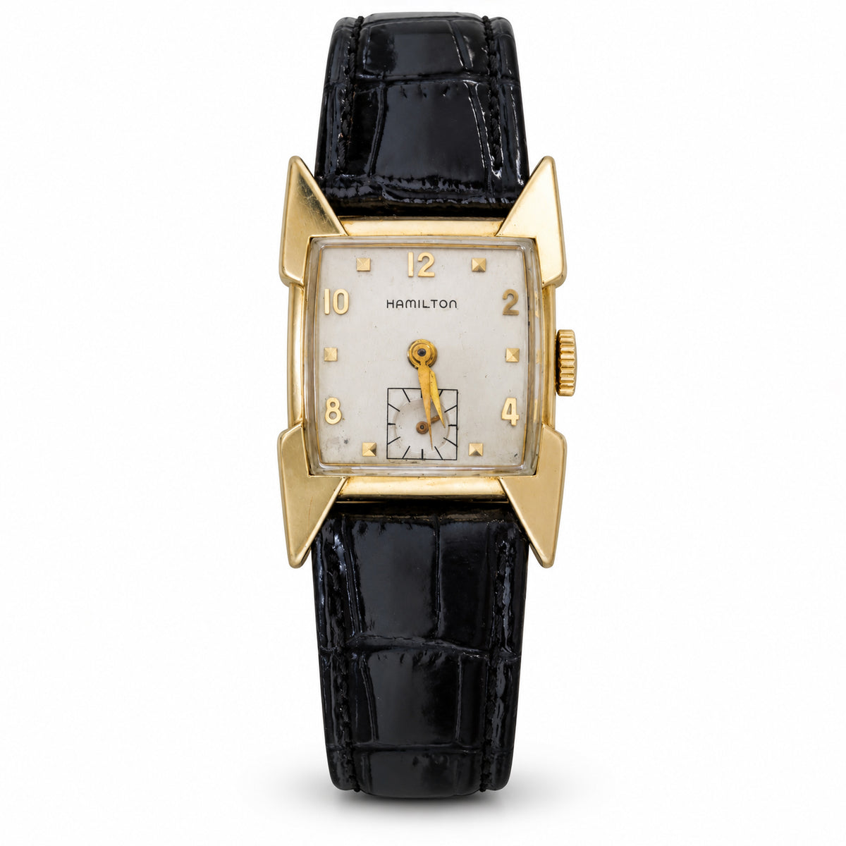 Vintage 1957 Hamilton Clark 10k Gold-Filled Watch