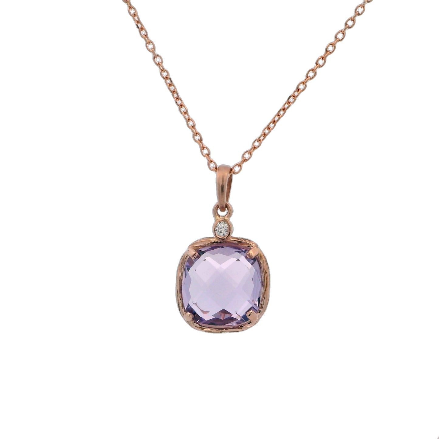 Riverbend Collection Rose Gold Rose de France Pendant (sm)