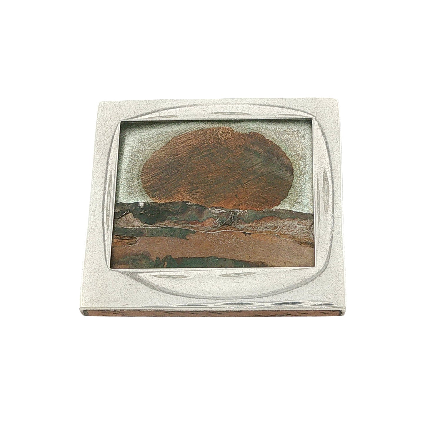 One-of-a Kind Vintage Sterling & Copper Brooch