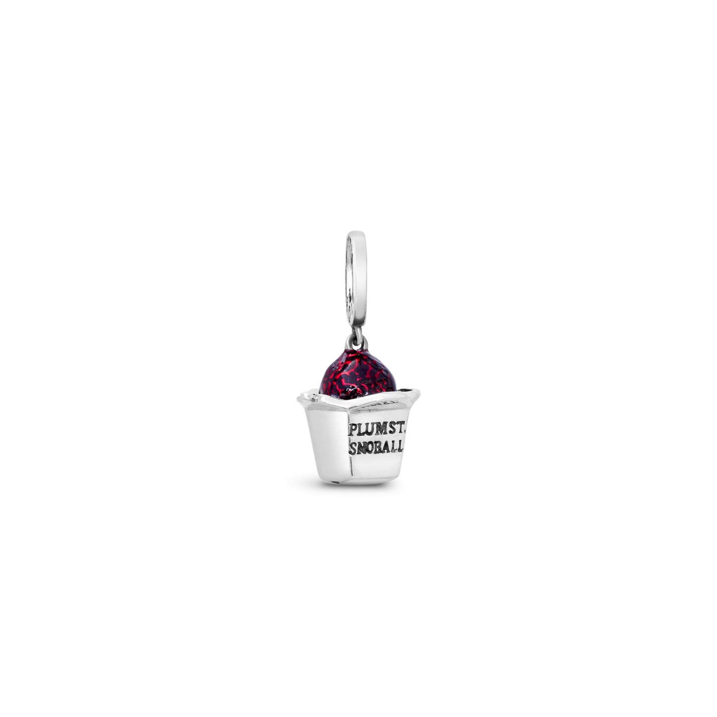 Cristy Cali Enameled Plum Street Snoball Charm - Bubblegum Blue