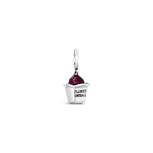 Cristy Cali Enameled Plum Street Snoball Charm - Bubblegum Blue