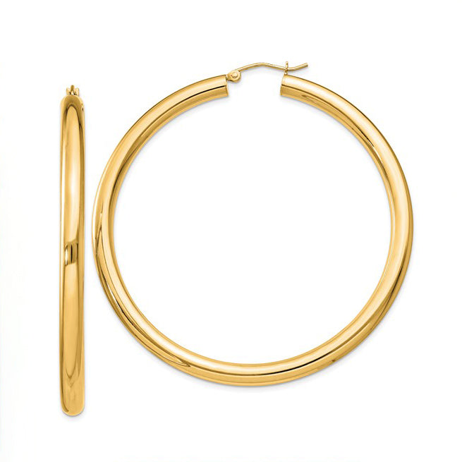 Gold-Plated Sterling Large 62mm Hoop Earrings