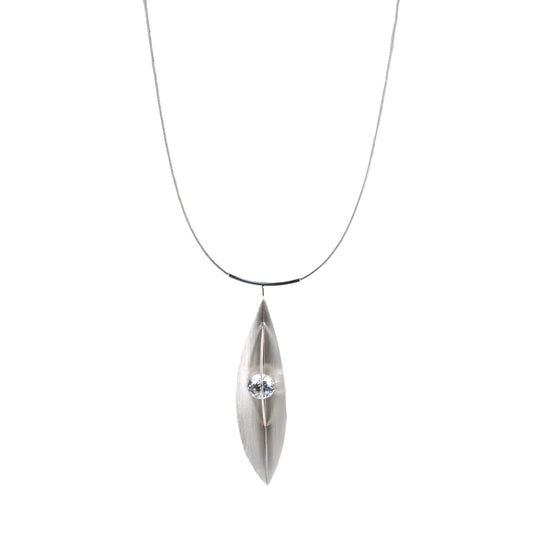 Mysterium Collection Sterling Silver Leaf Pendant