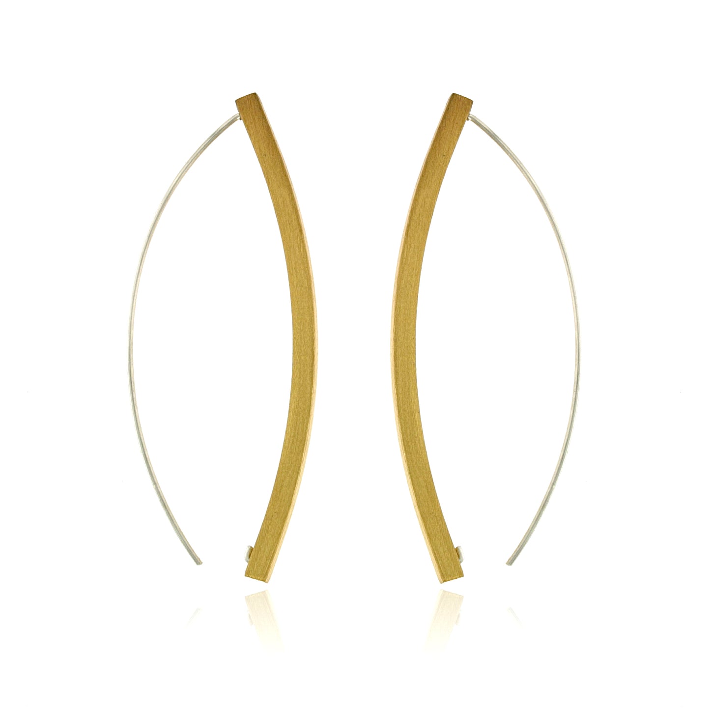 Mysterium Collection Sterling Vermeil Curved Earrings