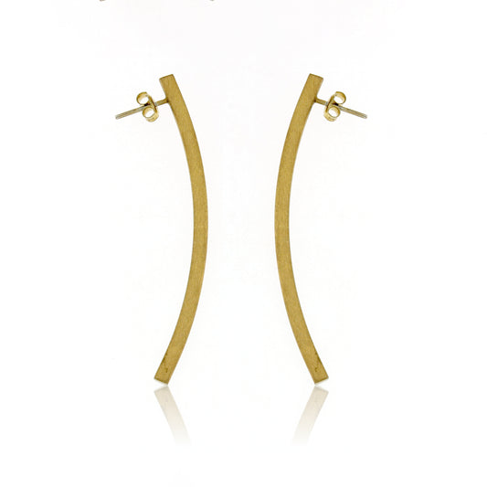 Mysterium Collection Sterling Vermeil Curved Post Earrings