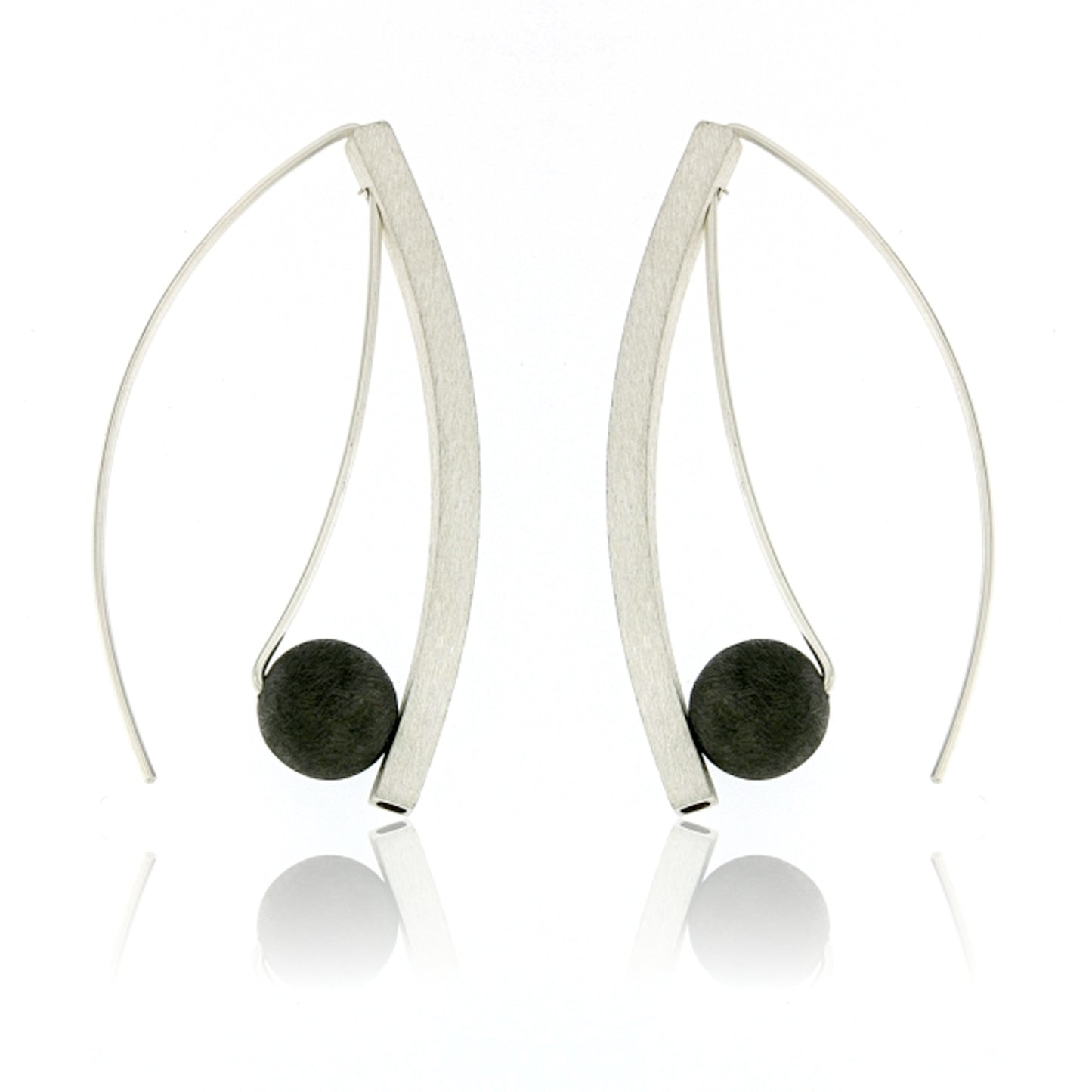 Mysterium Collection Sterling Silver & Oxidized Earrings
