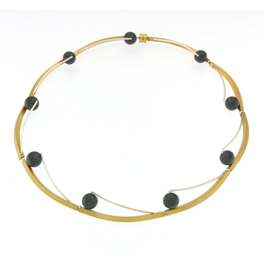 Mysterium Collection Black & Gold Necklace