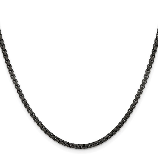 Stainless Steel IP-plated 2.6mm Box Chain 20"