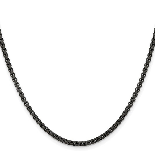 Stainless Steel IP-plated 2.6mm Box Chain 20"