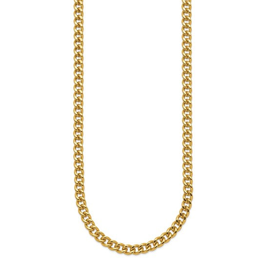 Stainless Steel IP-plated 5mm Curb Chain 24"