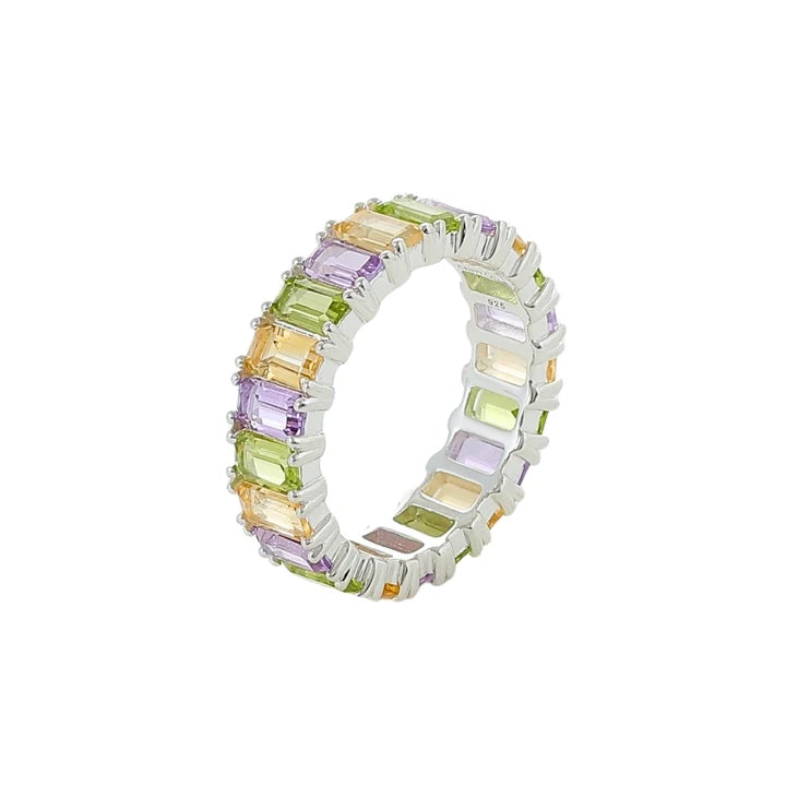 Cristy Cali Spring Carnival Semi-Precious Gemstone Eternity Ring