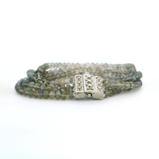 Anatoli Collection Sterling Silver Labradorite Bracelet