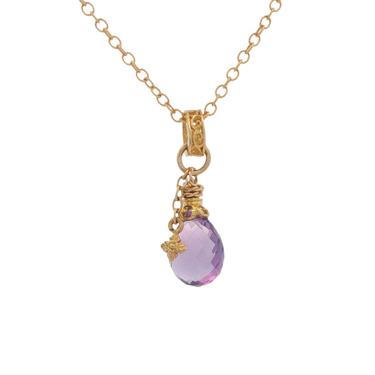 Anatoli Collection Vermeil Amethyst Necklace