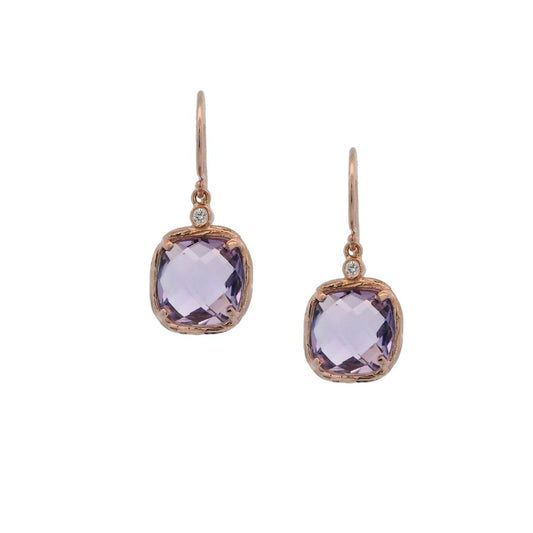 Riverbend Collection Rose Gold Rose de France Earrings (sm)