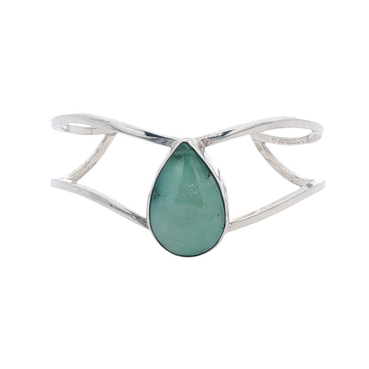 Vitrice McMurry Sterling Chrysoprase Cuff Bracelet