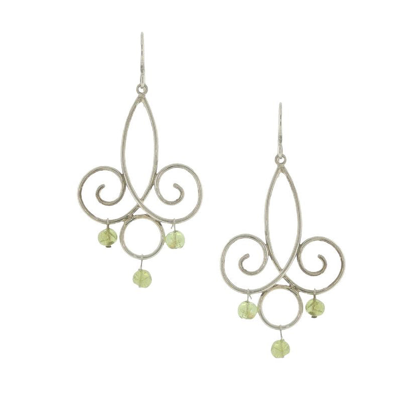 Vitrice McMurry Sterling "Chandelier" Earrings with Peridot