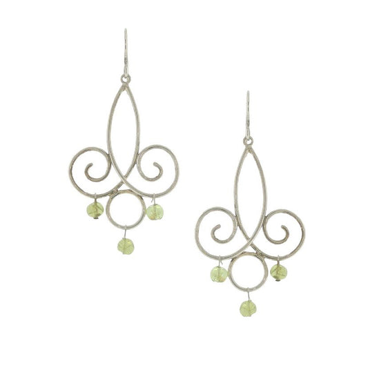 Vitrice McMurry Sterling "Chandelier" Earrings with Peridot