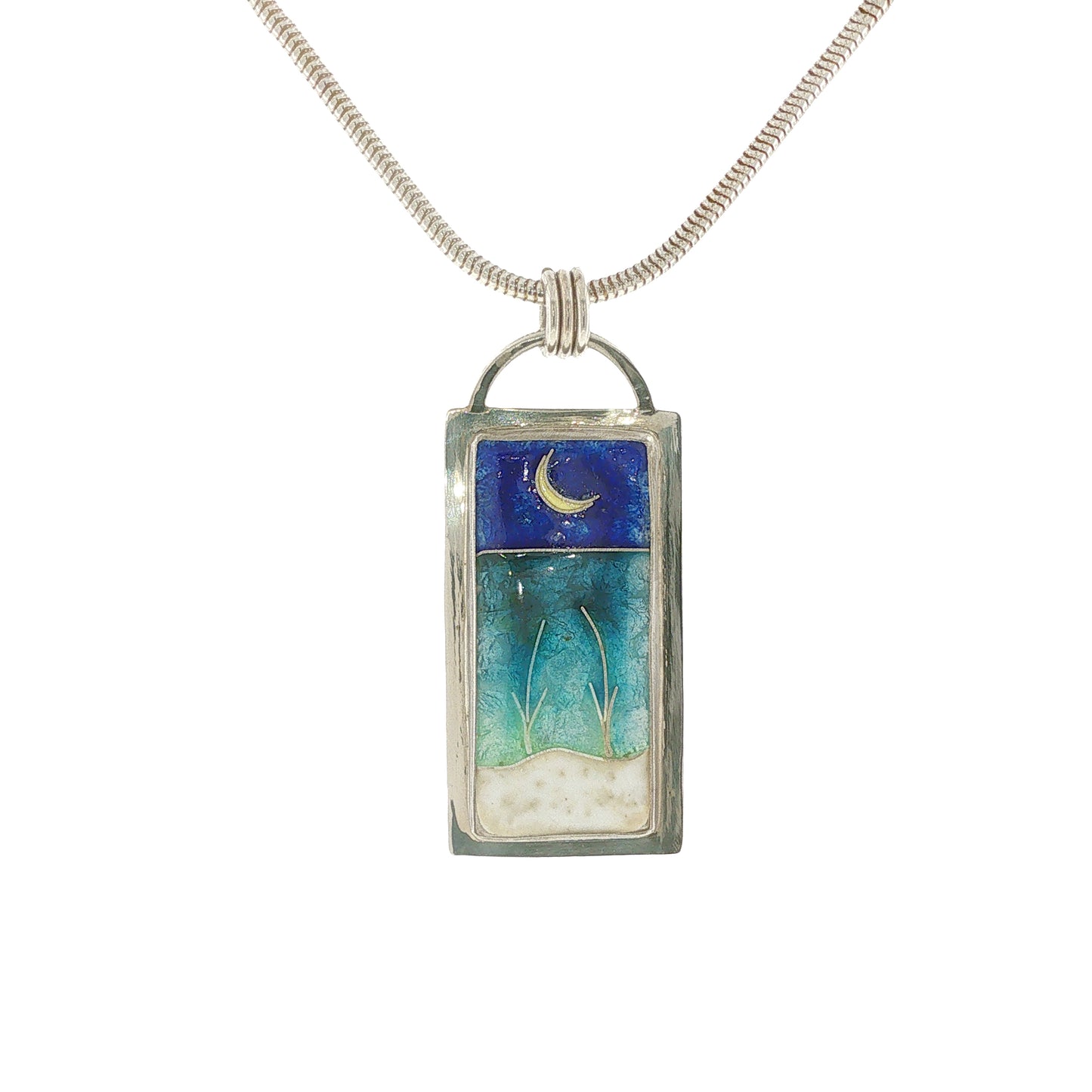 Vitrice McMurry Jewelry Sterling Silver Cloisonne Pendant