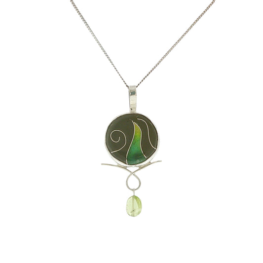 Vitrice McMurry Jewelry Sterling Silver Cloisonne Pendant