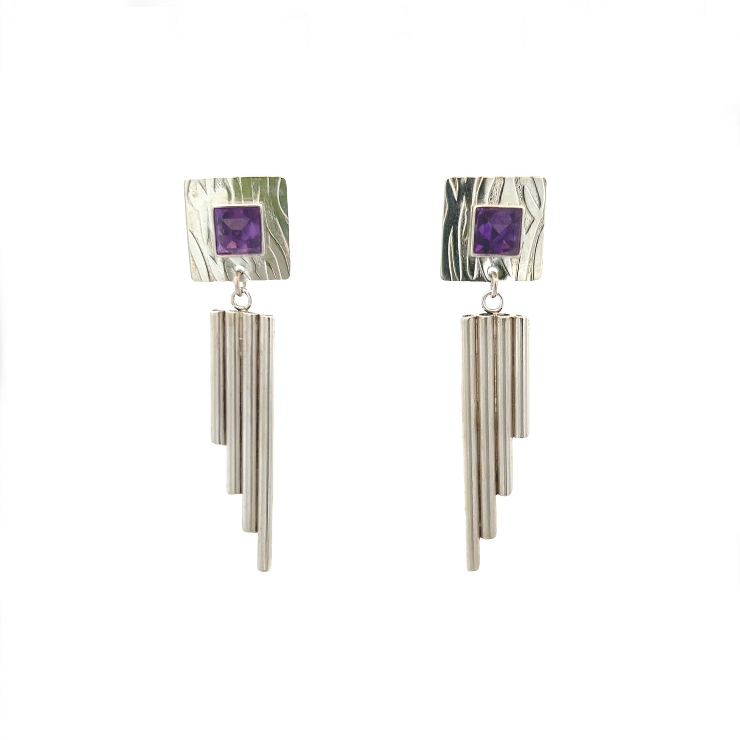 Vitrice McMurry Sterling Silver Amethyst Earrings