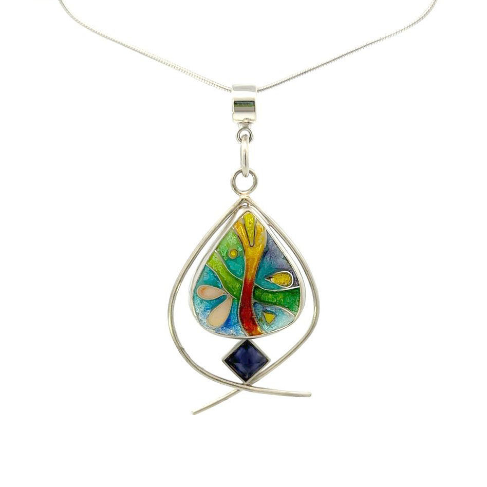 Vitrice McMurry Jewelry Sterling Silver Cloisonne Pendant