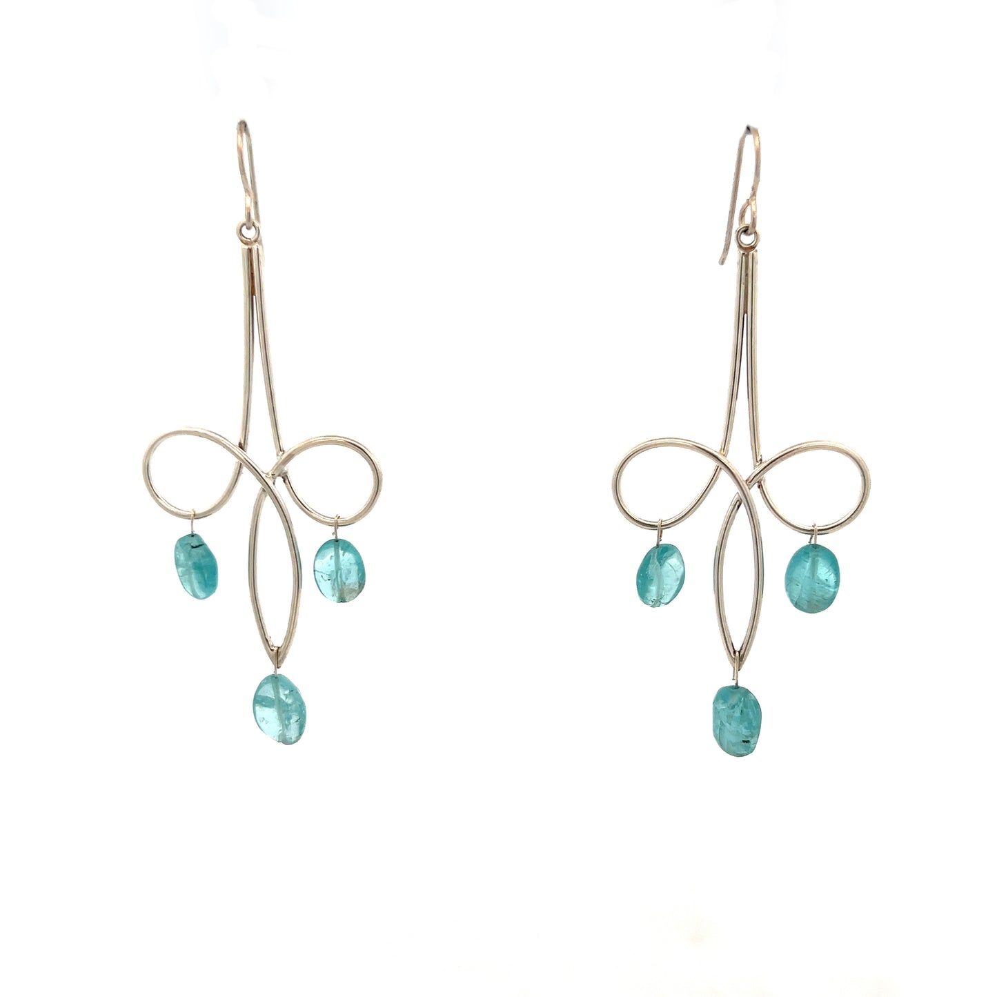 Vitrice McMurry Sterling "Chandelier" Earrings with Apatite