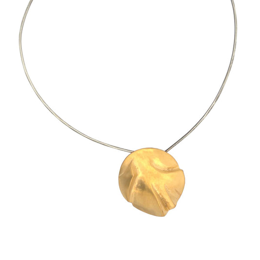 Vitrice McMurry Vermeil "Mystery Disc" Necklace