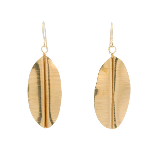 Vitrice McMurry Vermeil Banana Leaf Earrings