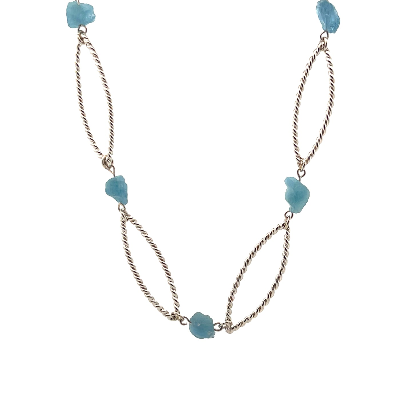 Vitrice McMurry Sterling Aquamarine Necklace