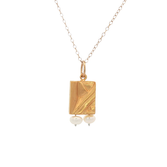 Vitrice McMurry Vermeil "Deco Column" Pendant