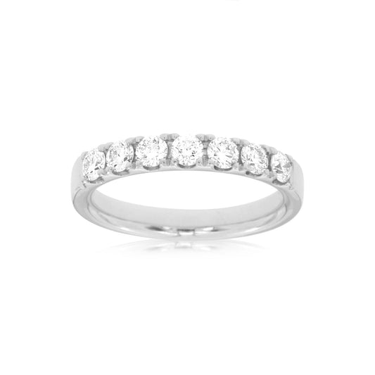 14K White Gold 0.75CT Diamond Band