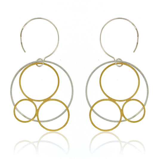 Mysterium Collection Sterling Vermeil Circular Earrings