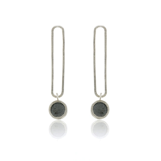 Mysterium Collection Oxidized Oval & Dot Earrings