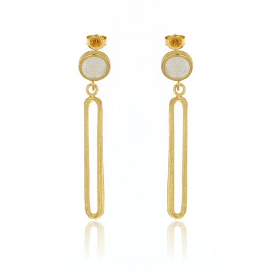 Mysterium Collection Vermeil Dot Drop Earrings