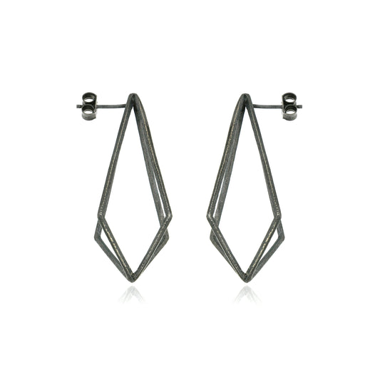 Mysterium Collection Oxidized Kite Earrings