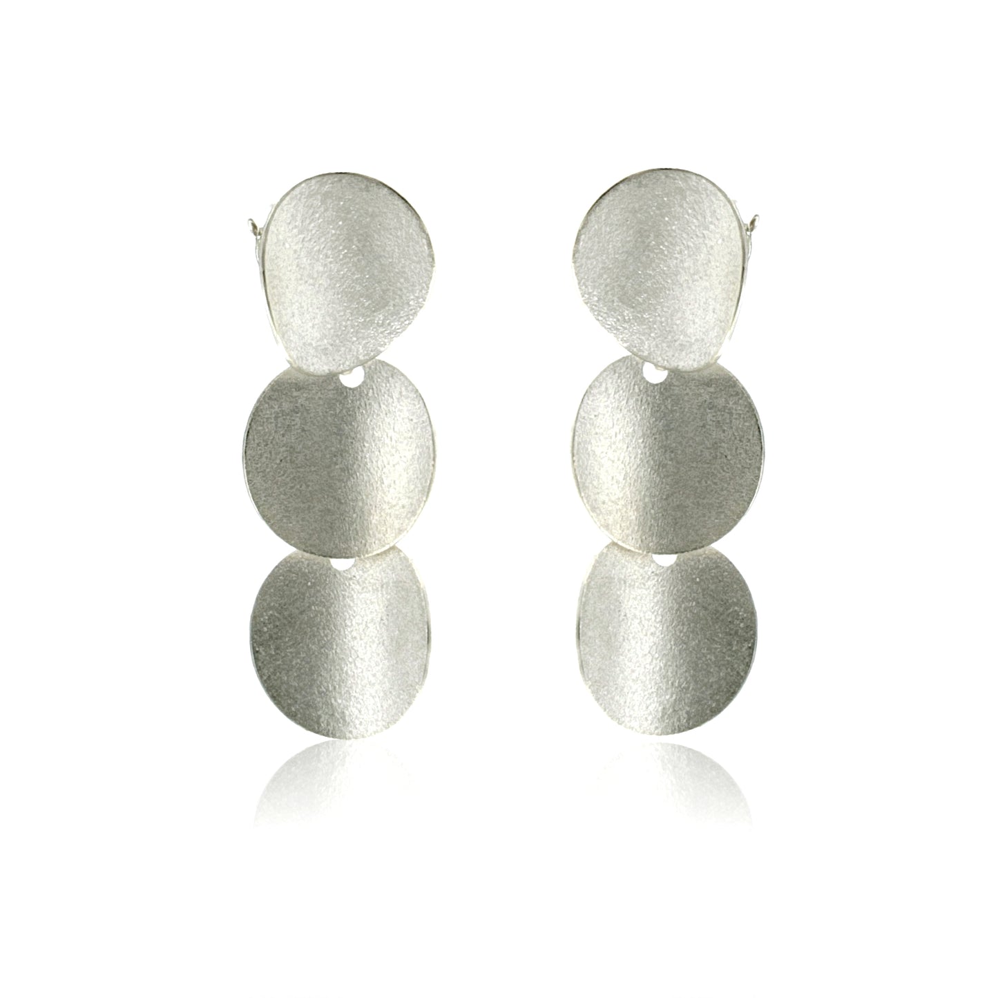 Mysterium Collection Triple Curved Disc Earrings (sm)