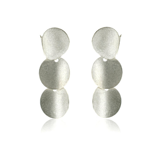 Mysterium Collection Triple Curved Disc Earrings (sm)