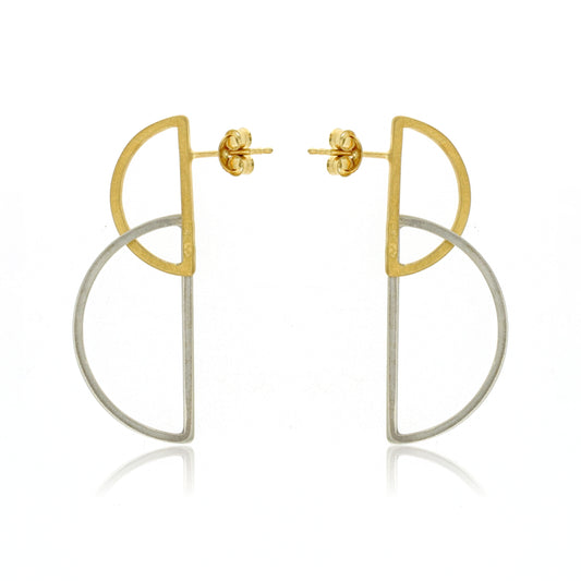 Mysterium Collection Circle Crescent Earrings