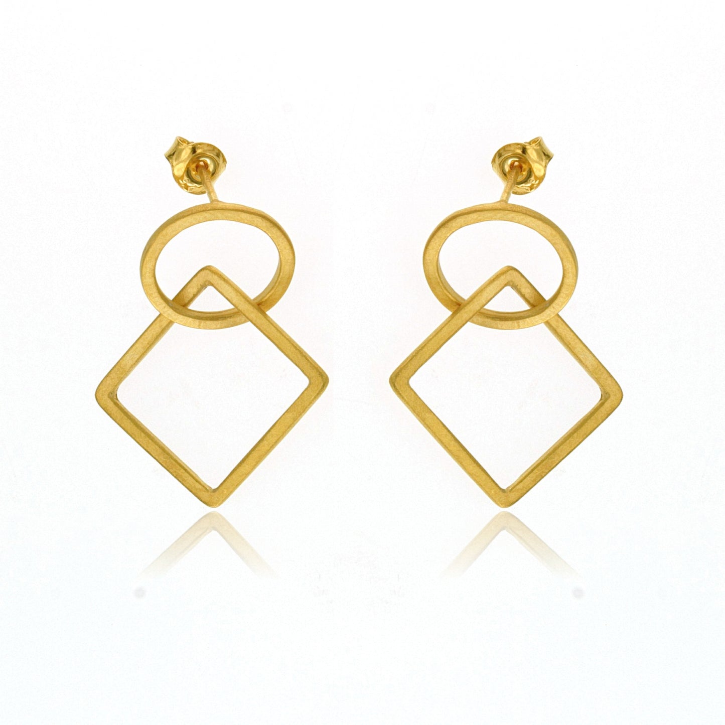 Mysterium Collection Circle Square Earrings