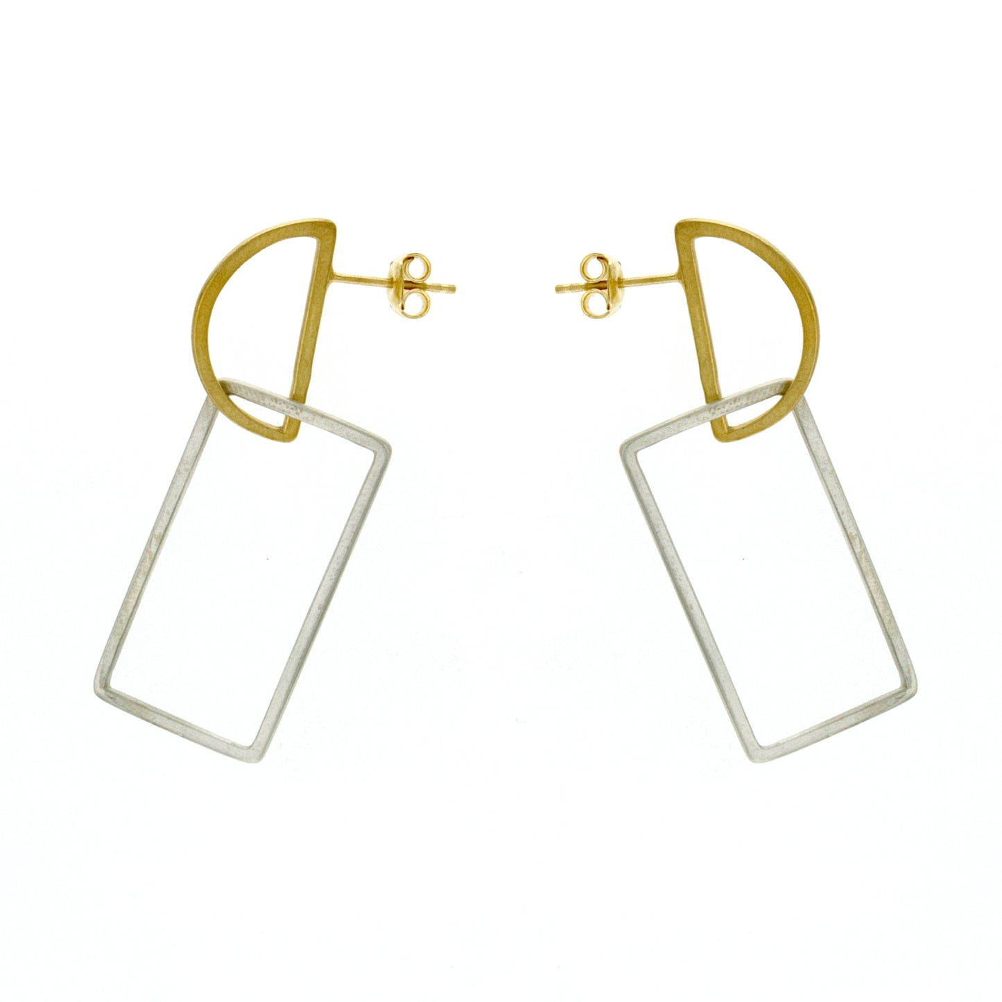 Mysterium Collection  Crescent Rectangle Earrings