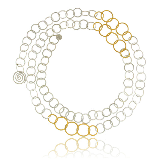 Mysterium Collection Long Circles Necklace