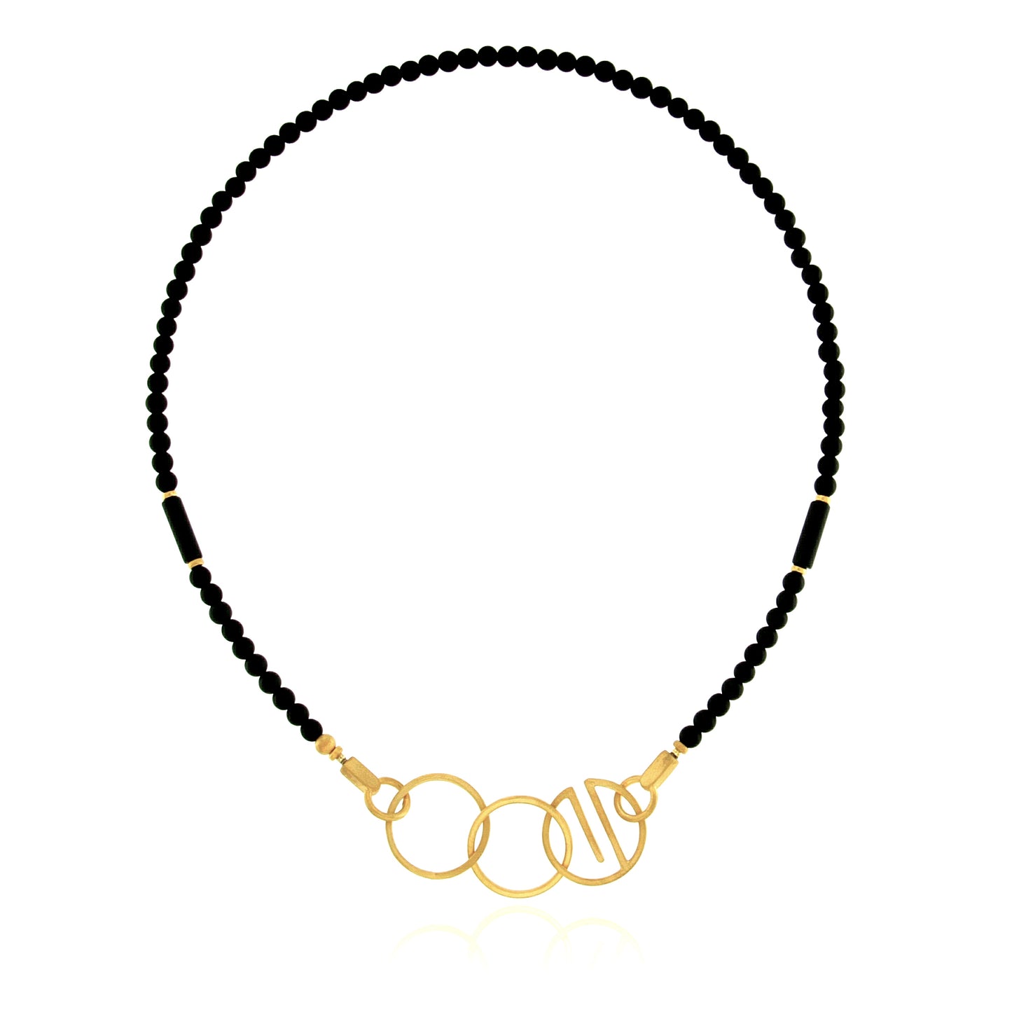 Mysterium Collection Circles Onyx Necklace