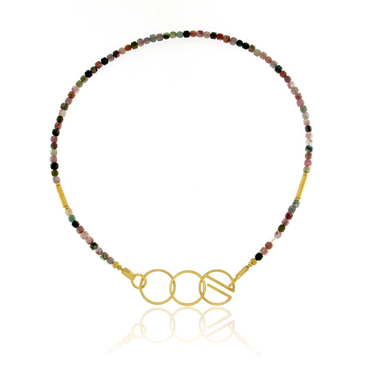 Mysterium Collection Circles Tourmaline Necklace