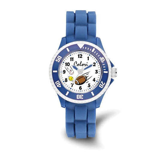 Kids 30mm Blue Sports Dial Watch