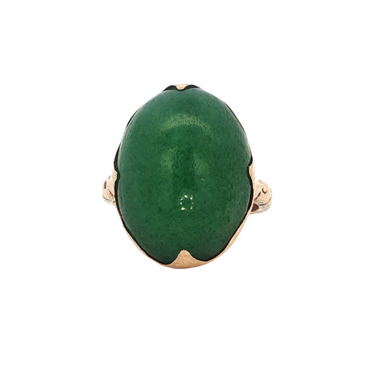 Estate Collection Jade Cabochon Ring