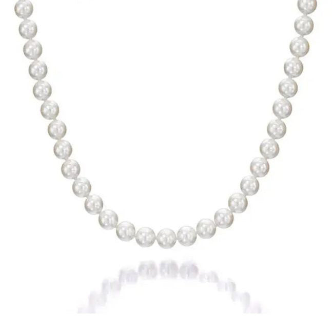 Akoya 6.5-7mm Cultured Pearl Necklace 18"