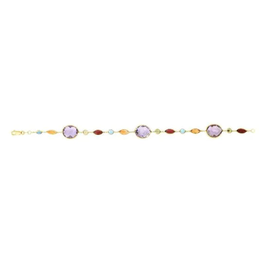 14K Yellow Gold Semi Precious Bracelet