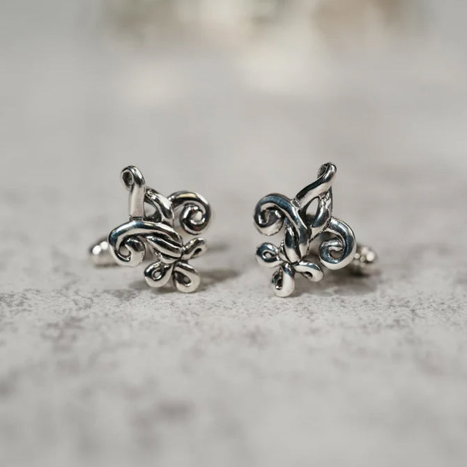 Cristy Cali Fleur de Love Knot Cufflinks