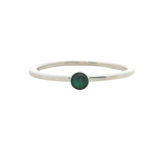 Tim Nelson Designs Sterling Opal Stacker Ring