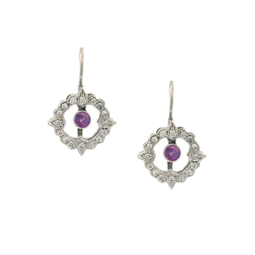Estate Collection Ruby & Diamond Earrings